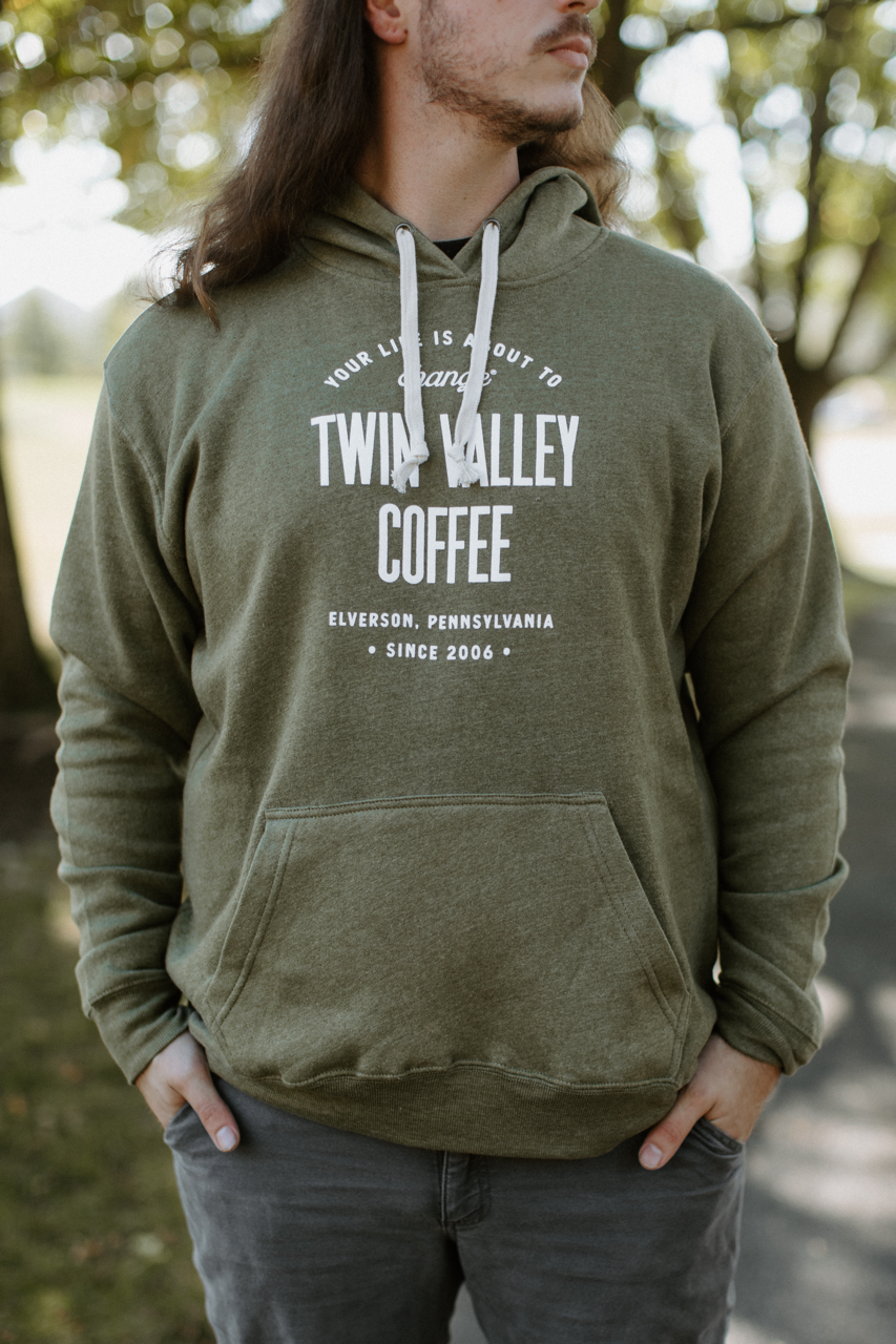 Olive Triblend Hoodie